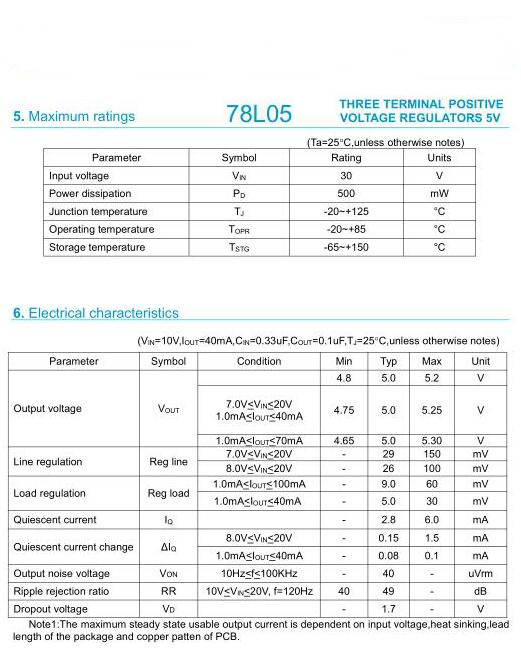 78L05規(guī)格書(shū)PDF