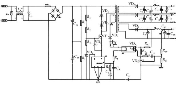 三路輸出的超寬壓輸入電源電路