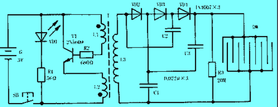 電蚊拍電路圖