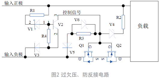 過欠壓、防反接電路