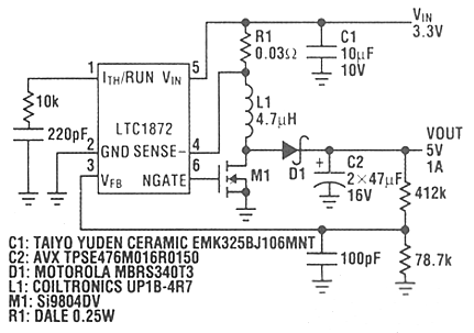 3.3V升壓12V電路