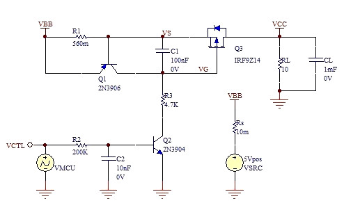 MOS管 電源 電壓 拉低