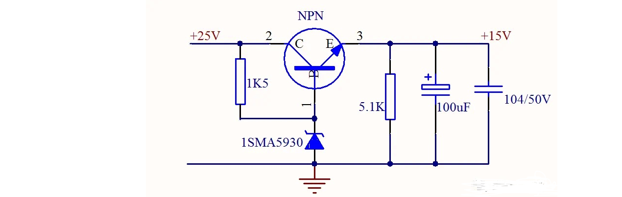 穩(wěn)壓管反向擊穿電路圖