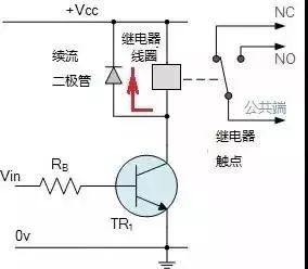 繼電器續(xù)流二極管選擇