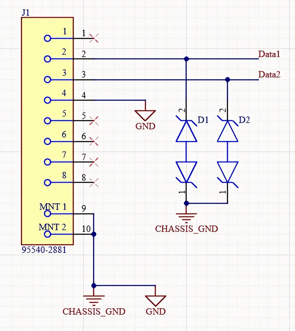 TVS二極管的PCB布局